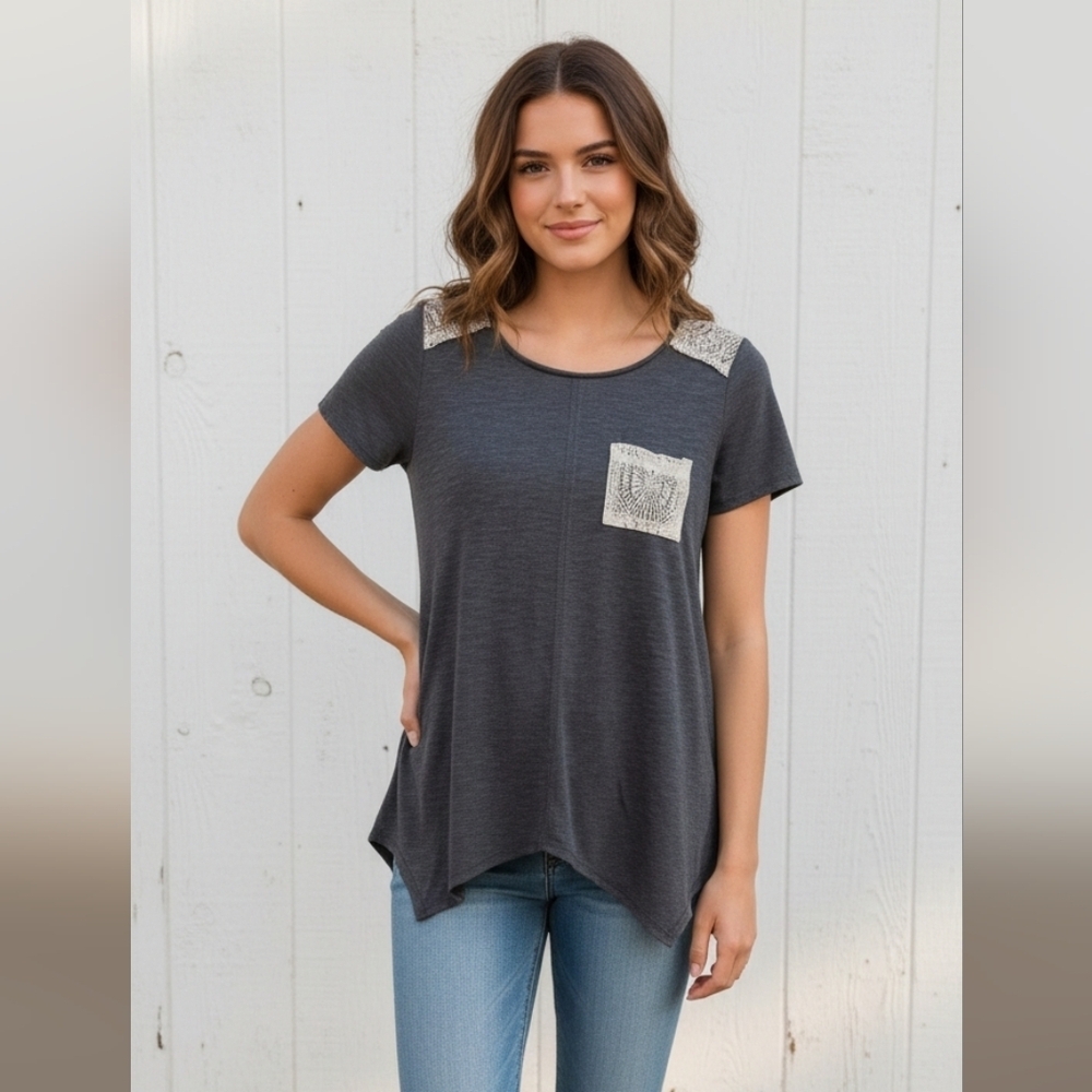 Cato top short sleeve XS